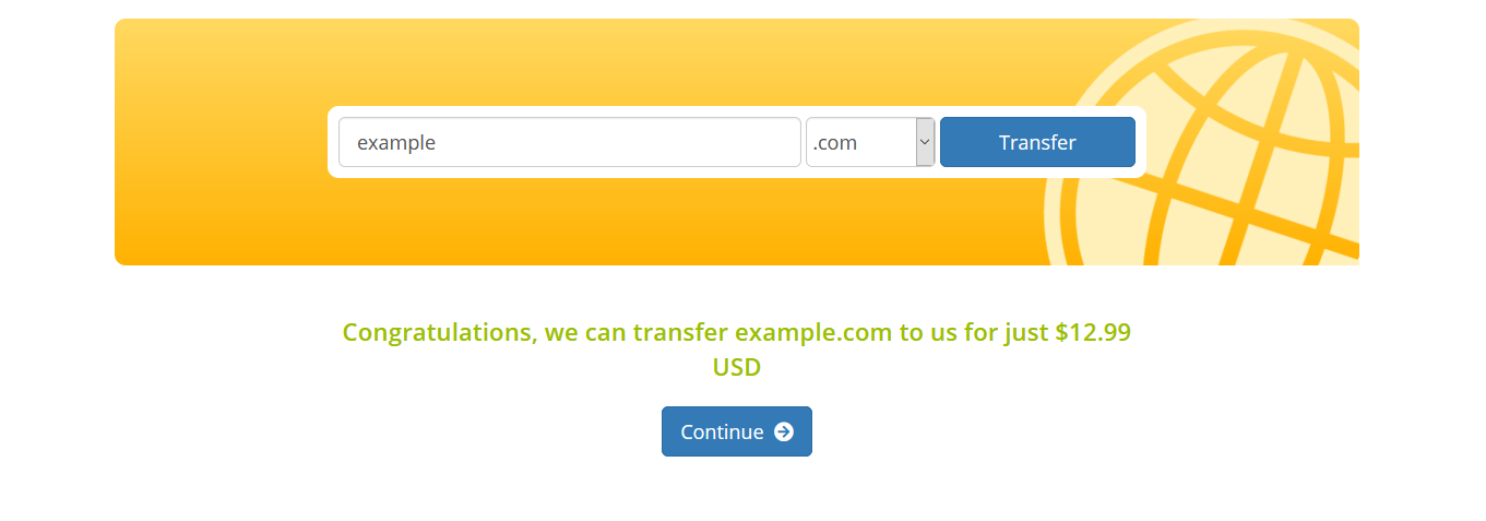 domain transfer panel